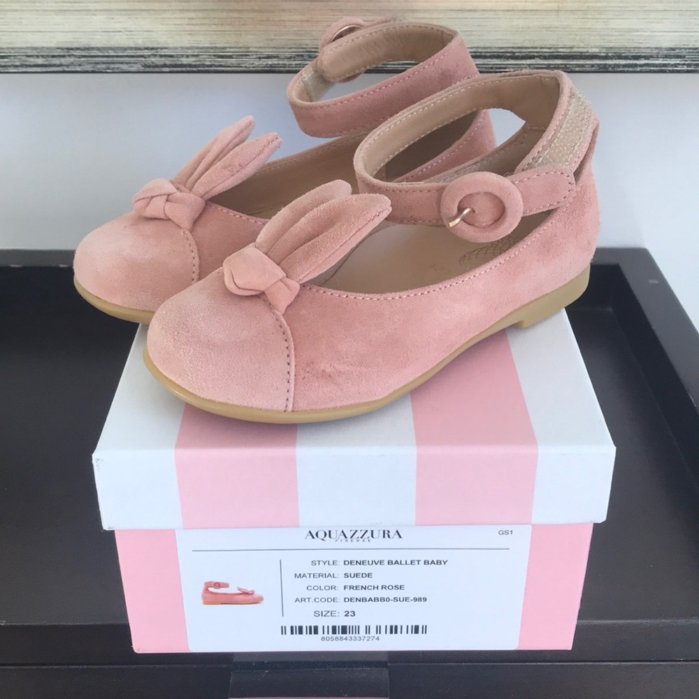 Aquazzura Pirenze Mini suede shoes Baby